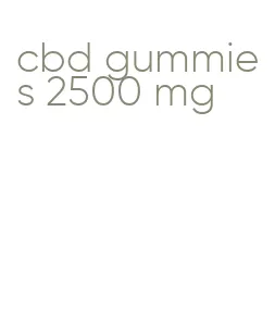cbd gummies 2500 mg